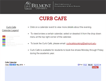 Tablet Screenshot of curbcafe.com